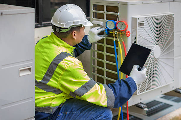 Professional Air Duct Cleaning technician working in Ardmore, PA
